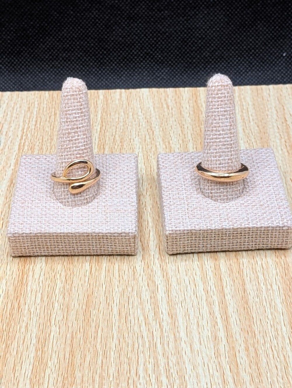 Contemporary Gold Ring Set